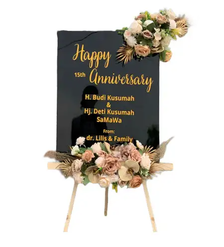 Papan Bunga Akrilik Bingkeng